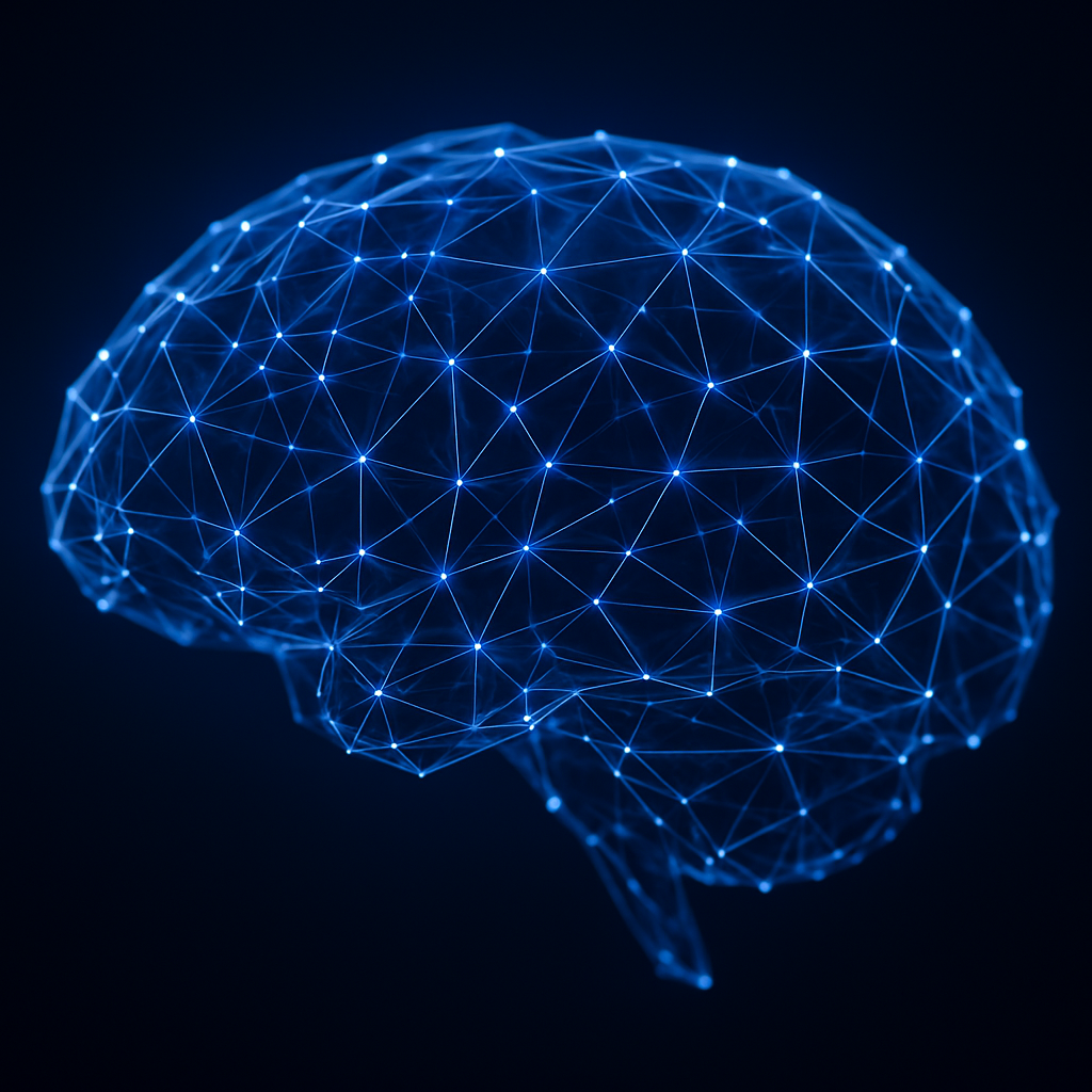 AI neural network visualization representing Hudson AI Agency technology